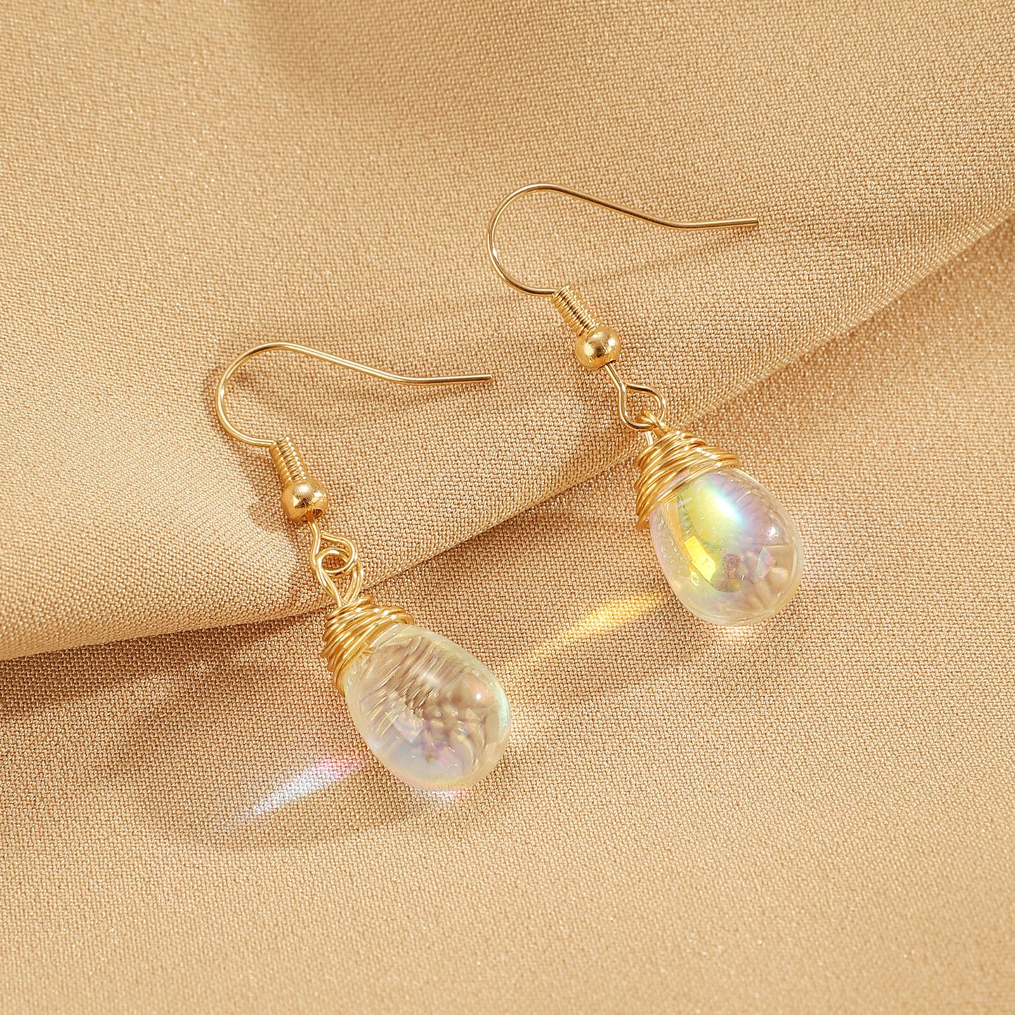 Retro Droplet Lantern Earrings